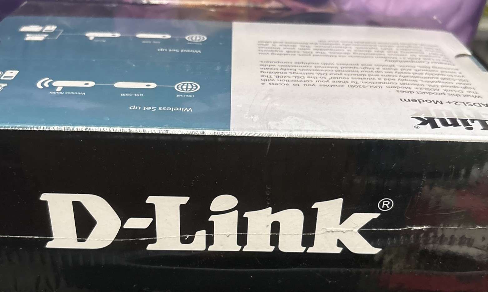 D-Link ADSL2+ Ethernet Modem-DSL-520B Broadband