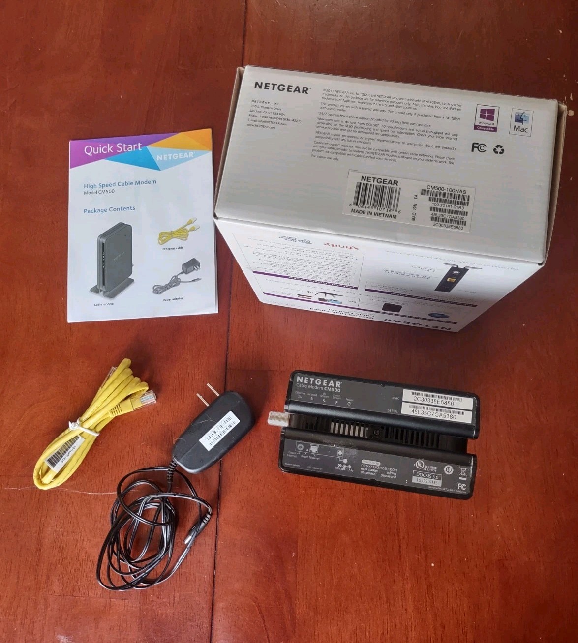 NETGEAR CM500 (CM500100NAS) 680 Mbps – Black Tested and Works Great
