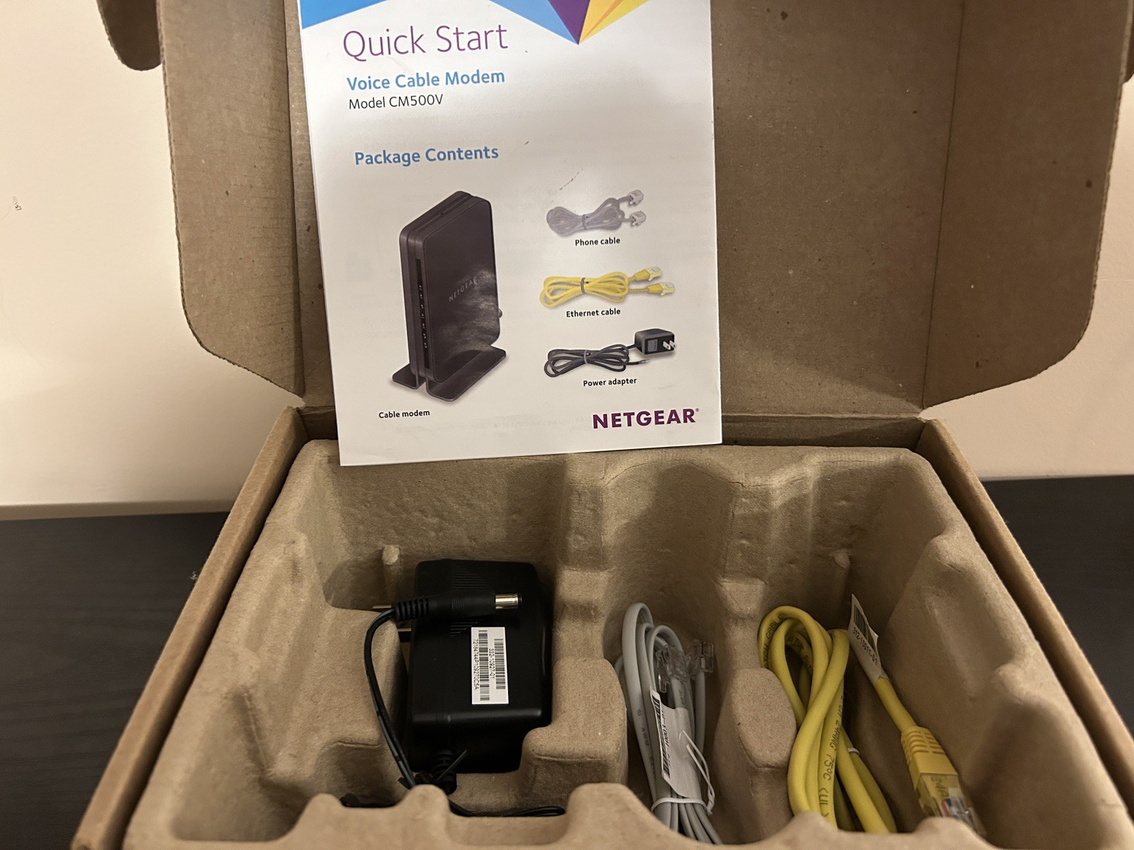 Netgear CM500V Cable Modem for Internet & Voice