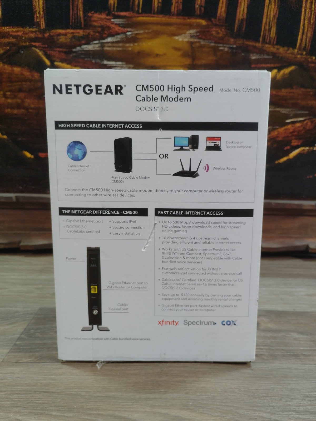 NETGEAR Cable Modem CM500 – Compatible with All Cable Providers