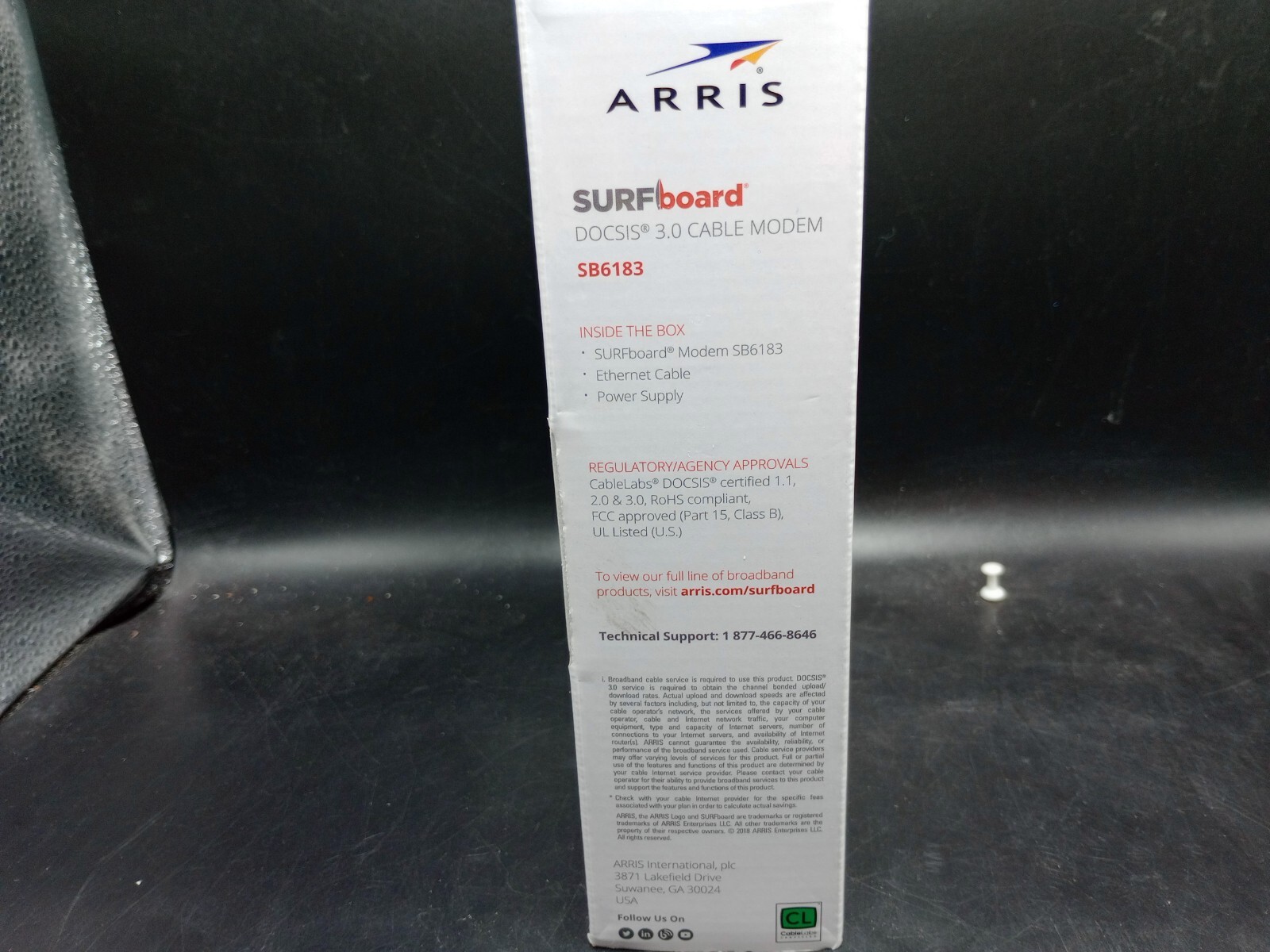 ARRIS SB6183 SURFboard DOCSIS 3.0 Cable Modem 686 Mbps 16×4 Channels