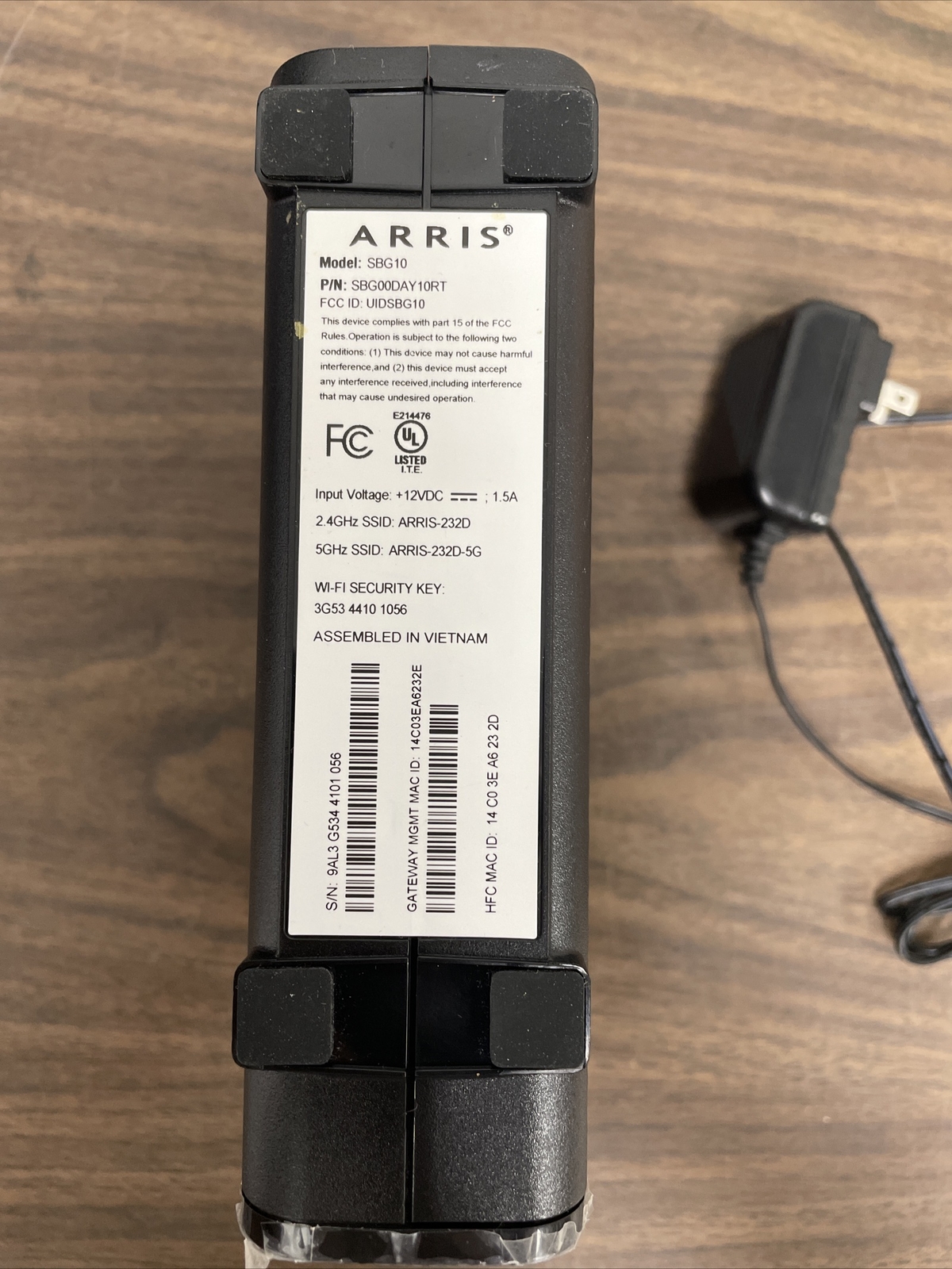 ARRIS SURFboard SBG10 DOCSIS3.0 16×4 Gigabit Cable Modem & Router AC1600Mbps OEM