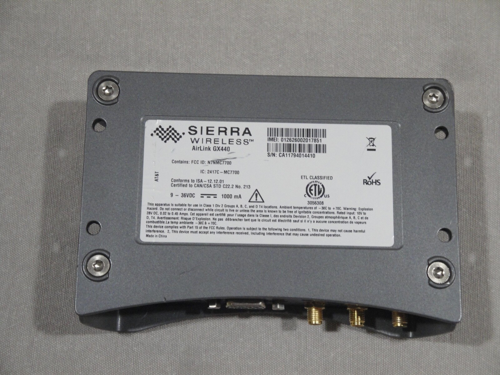 Lot of 5 Sierra Wireless AirLink GX440..AT&T modem