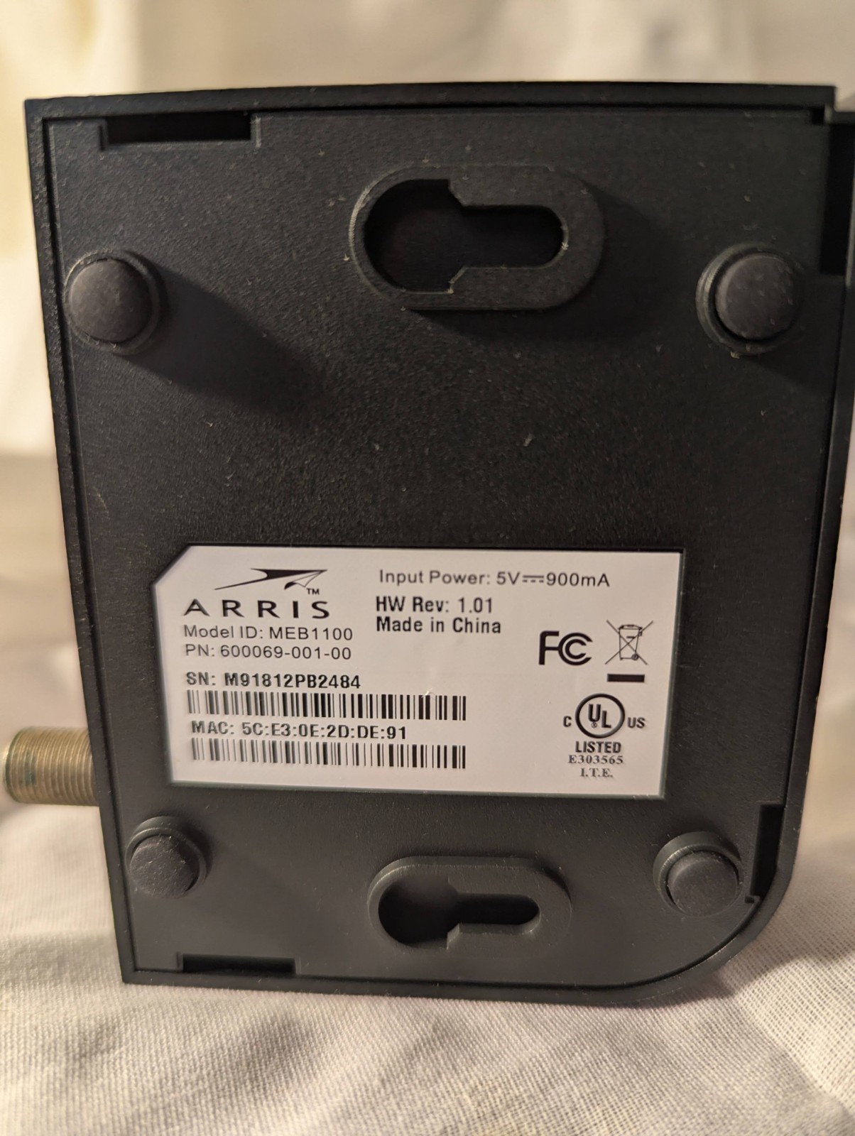 ARRIS MEB1100 MoCA TO ETHERNET BRIDGE BY FRONTIER FIOS