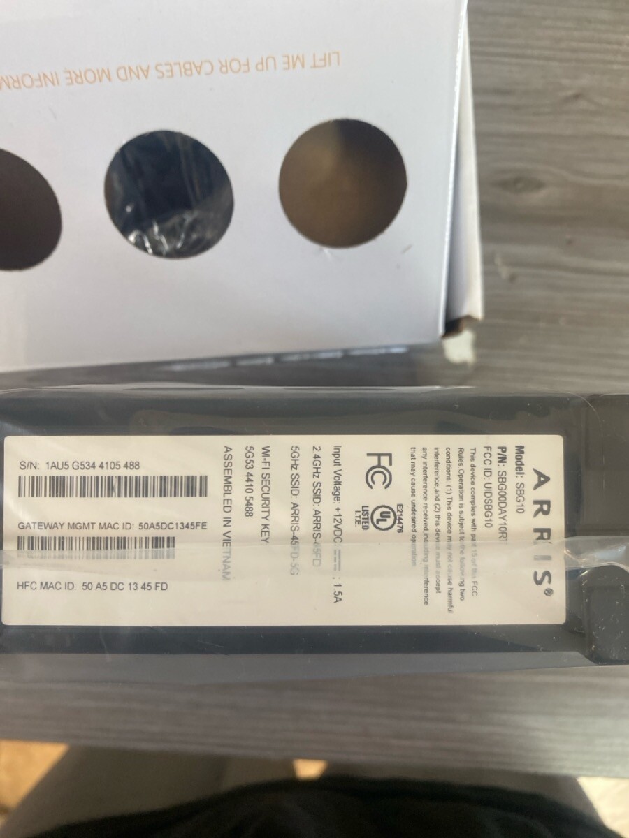 ARRIS SBG10 (PSO031564)