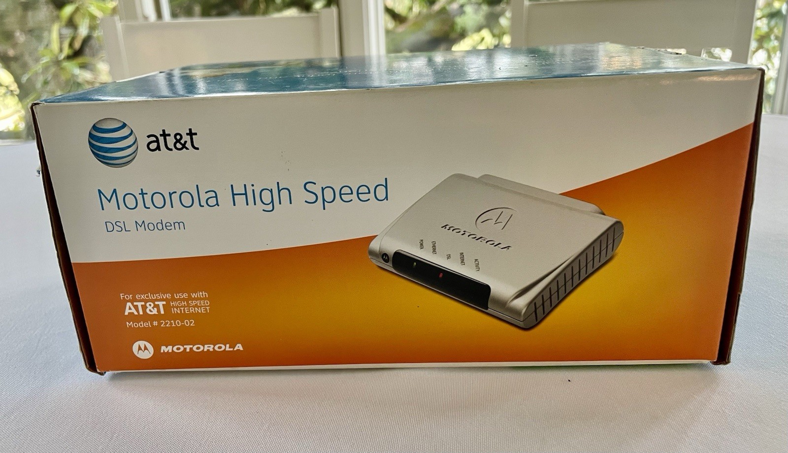 Motorola High Speed DSL Modem MSTATEA 2210-02-1022 AT&T Internet w/ Accessories