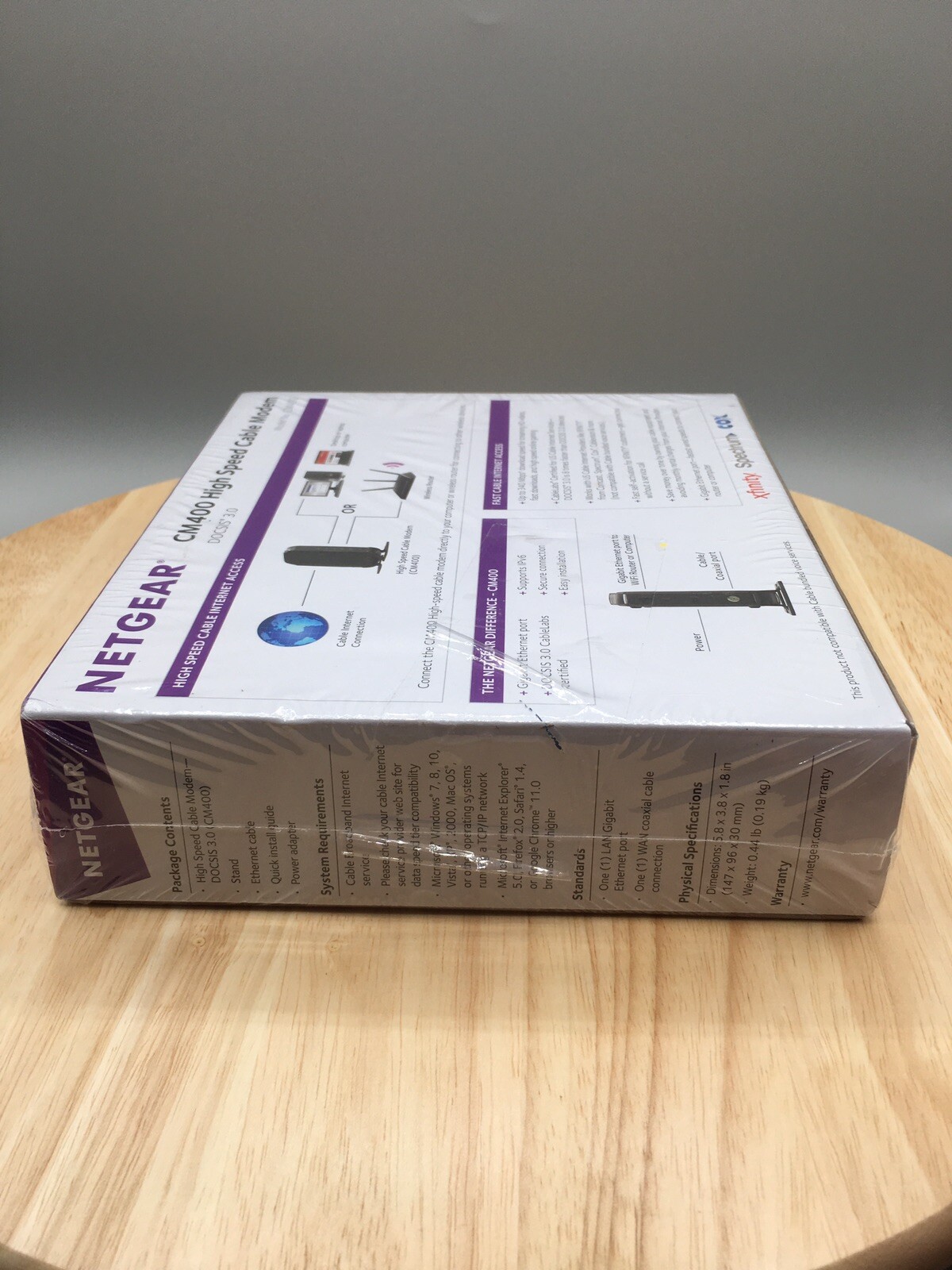 Netgear DOCSIS 30 (CM400-100NAS) 340 Mbps! New READ