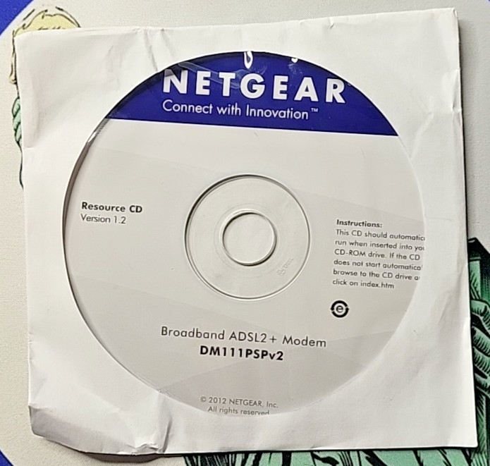 Netgear Broadband ADSL2+ Plus Modem Open Box (DM111PSP-100NAS)