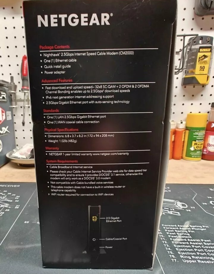 NETGEAR Nighthawk Multi-Gig Cable Modem (CM2000)