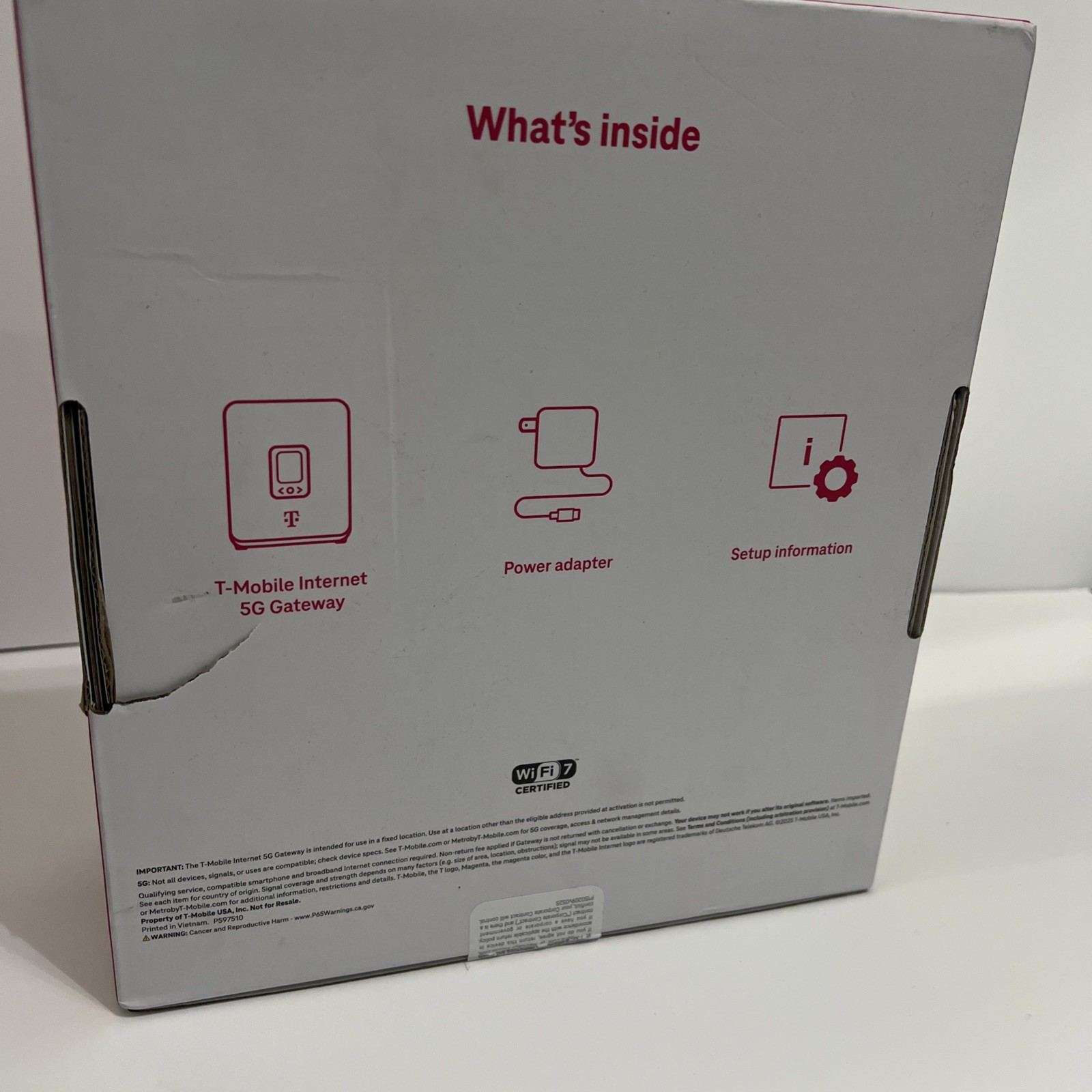 T-mobile 5G G5AR Gateway and WiFi Mesh Internet Device