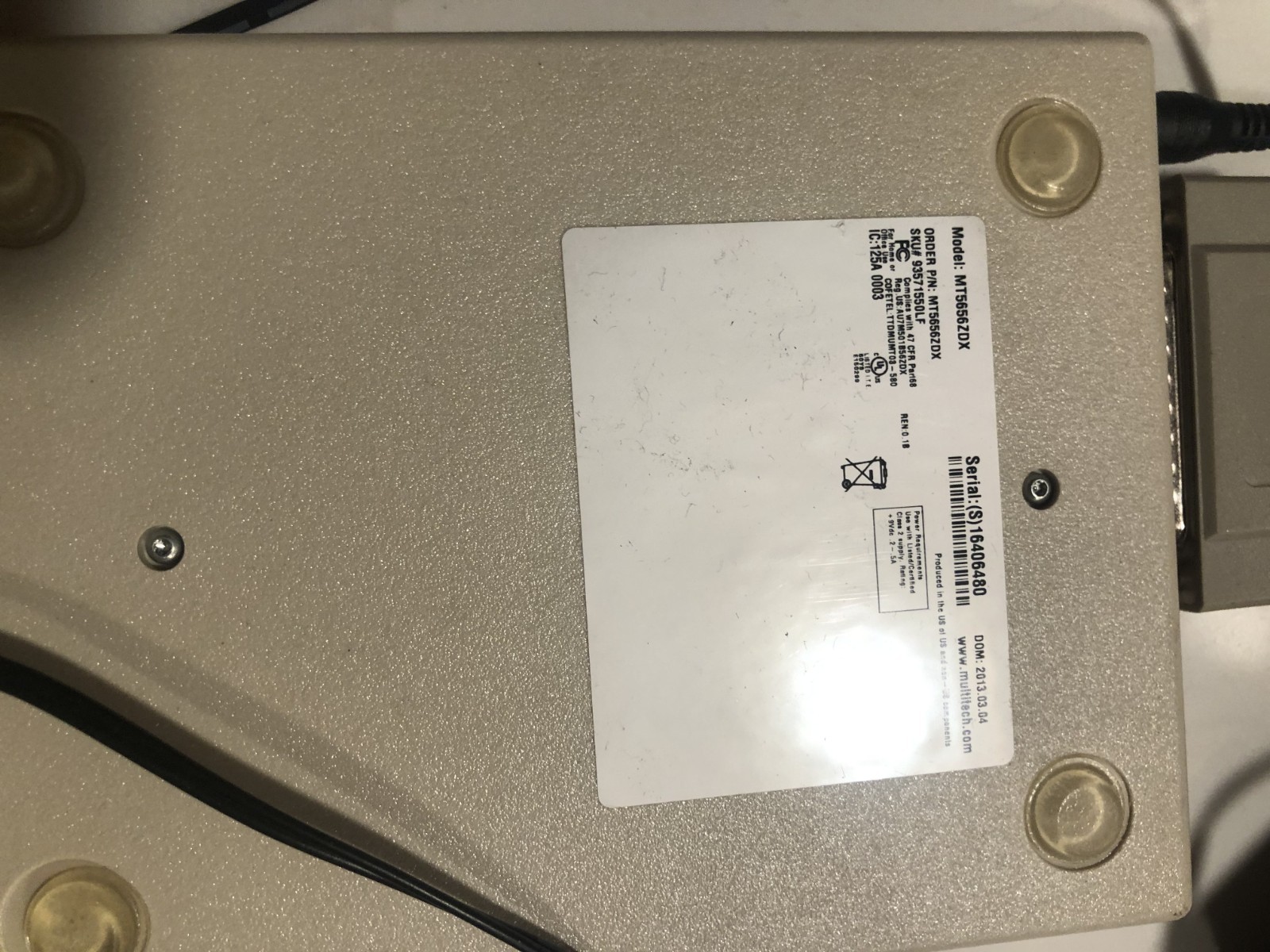 MultiTech MT5656ZDX 56 Kbps with all wires and adapters