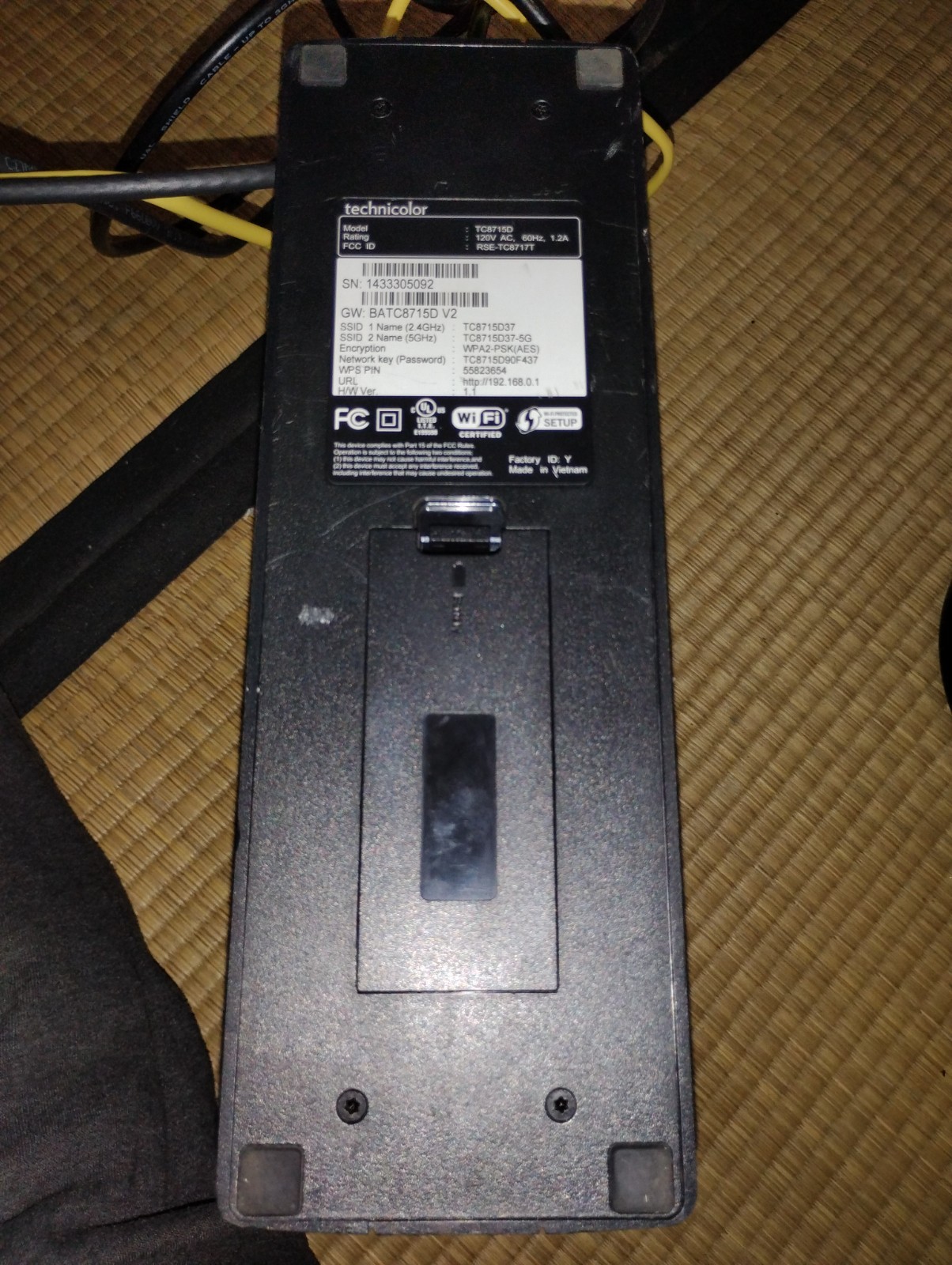 Technicolor TC8715D Cable Modem Wireless Router DOCSIS 3.0 WITH ALL CORDS