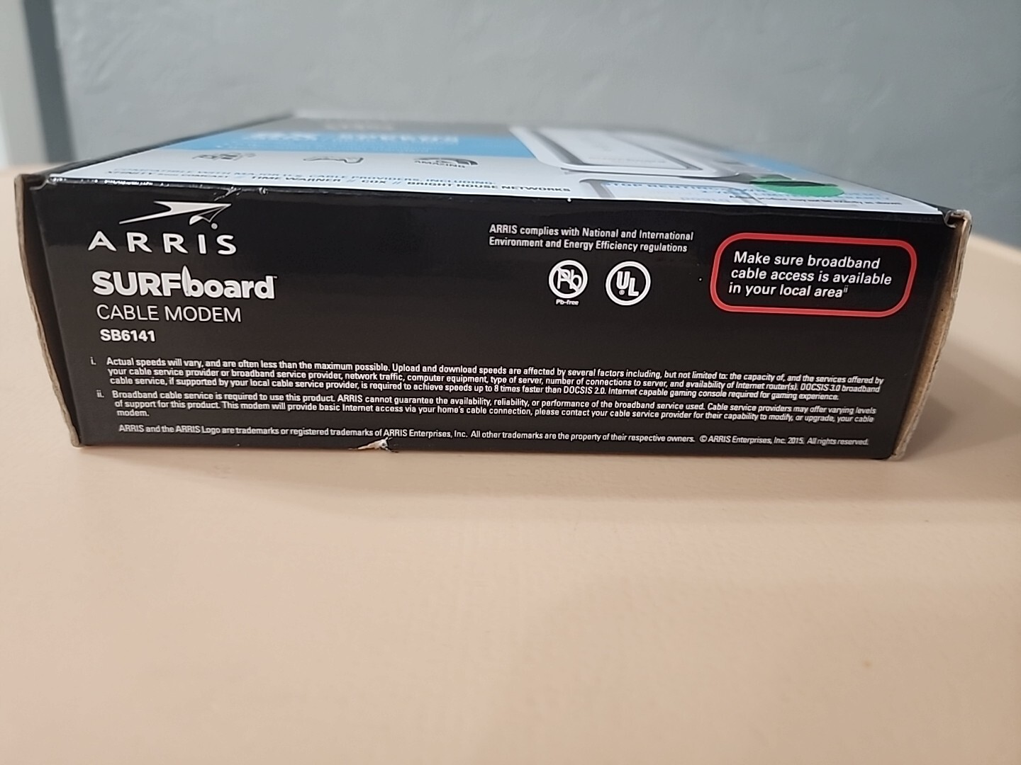 ARRIS SURFboard SB6141 8×4 DOCSIS 3.0 Cable Modem Whit Only Power Cable