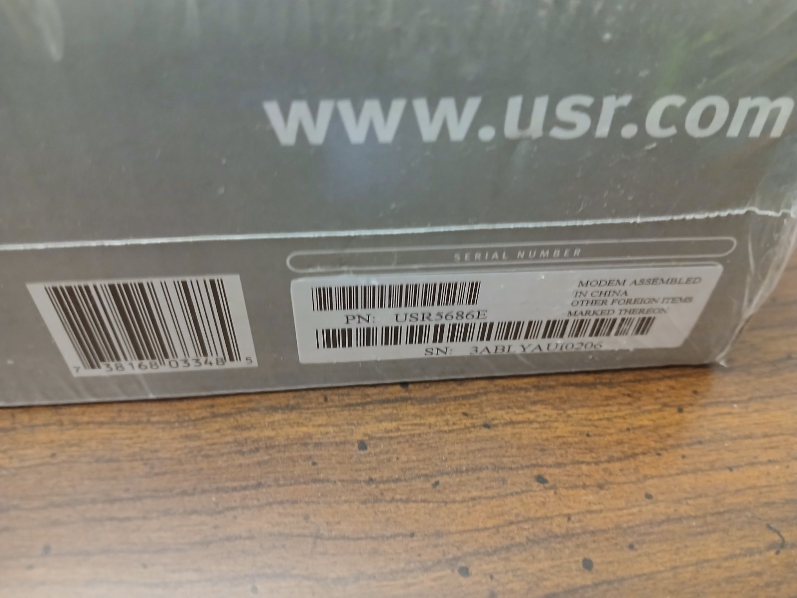 USRobotics USR5686E 56k V.92 & V.90 ITU Standard tech FaxModem New in Box 5686E