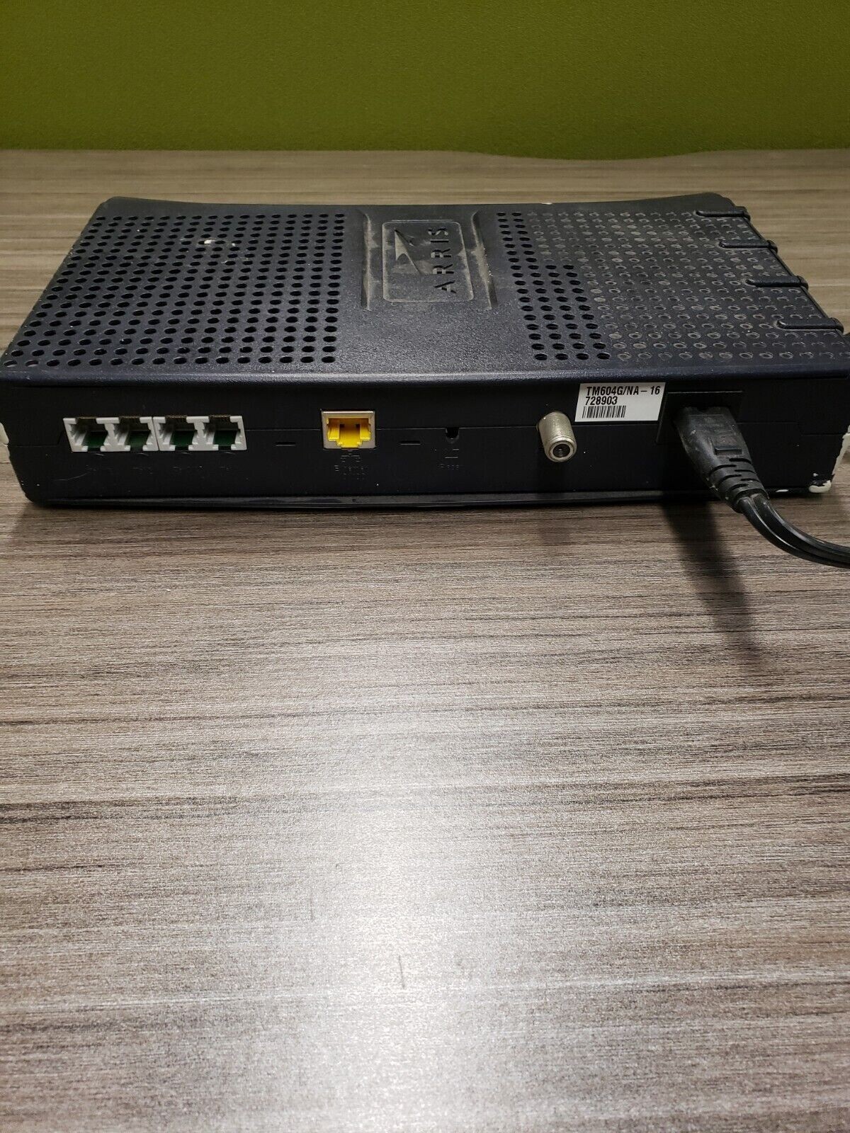 ARRIS TM604G Cable Touchstone Telephony Modem – Tested – With Power Cord