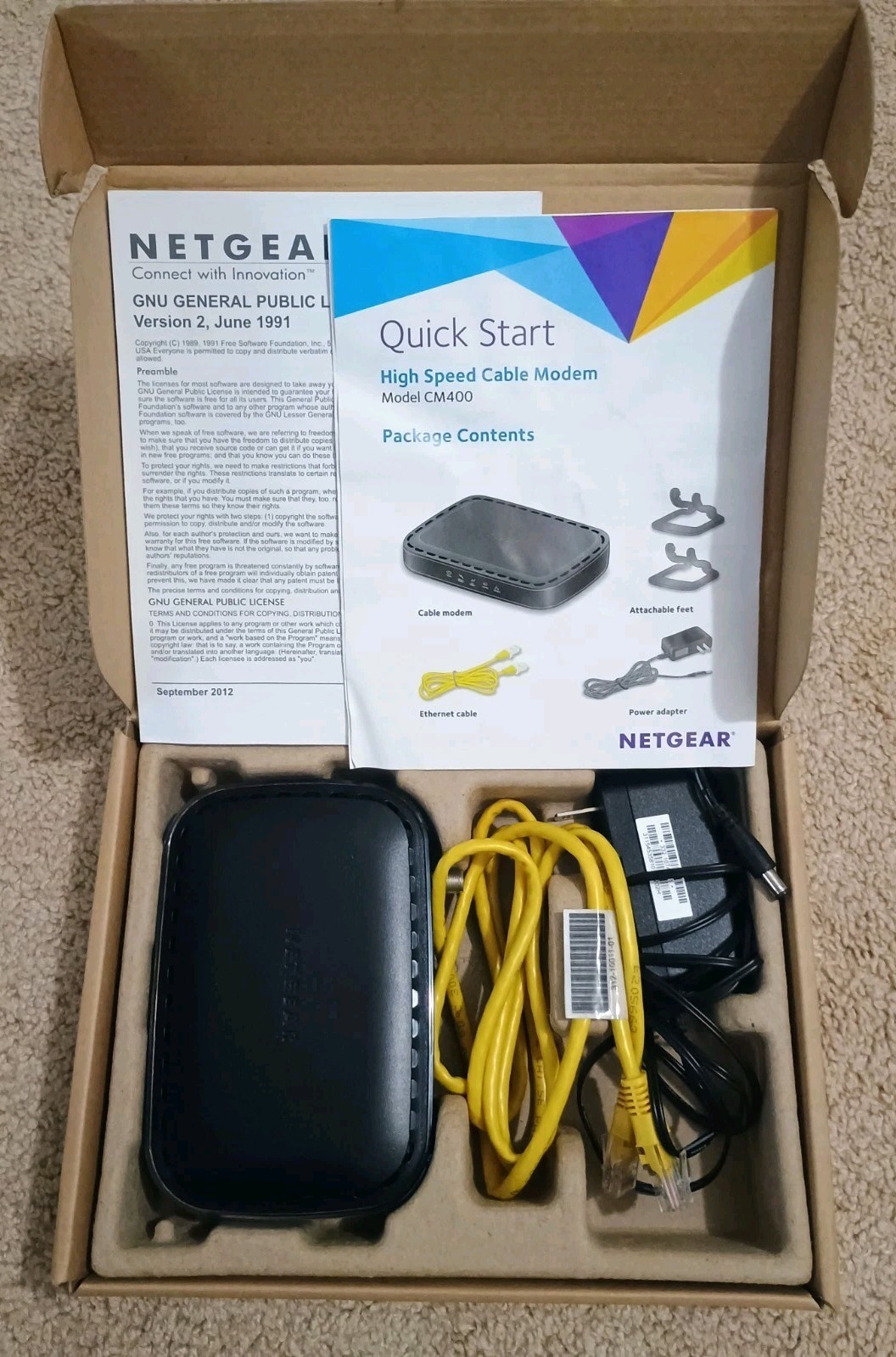 NETGEAR DOCSIS 3.0340Mbps Cable Modem CM400-1AZNAS