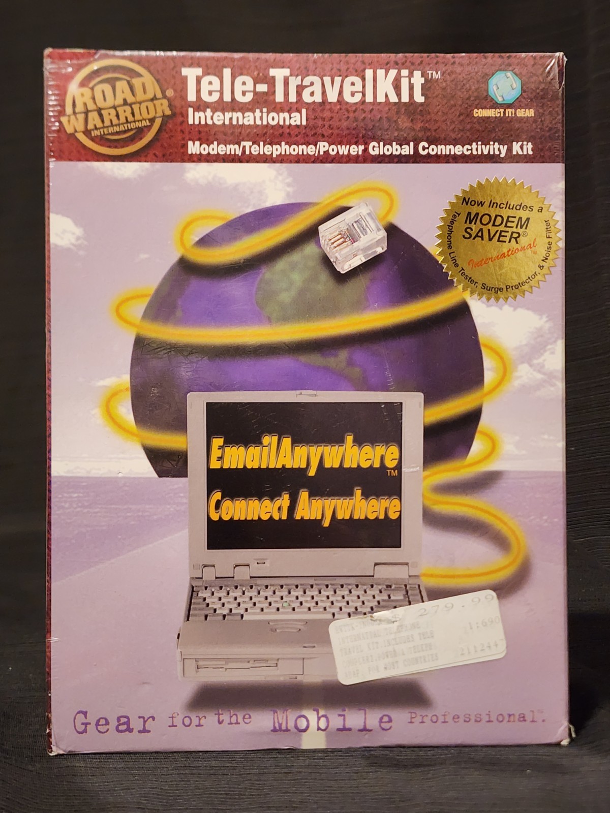 Vtg Road Warrior Tele-TravelKit International Modem Telephone Connectivity Kit