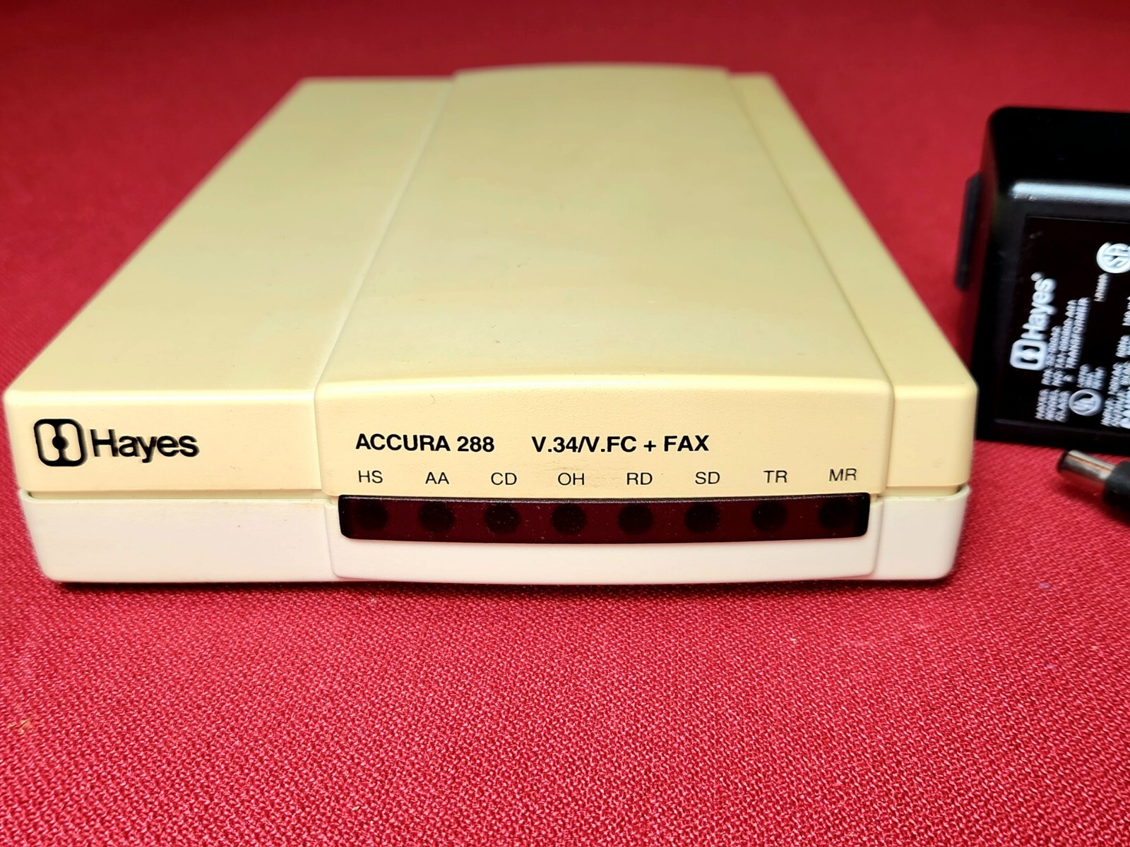 Hayes External Accura 288 V.34/V.FC + Fax Modem w/Power Supply (Model 5242AM)