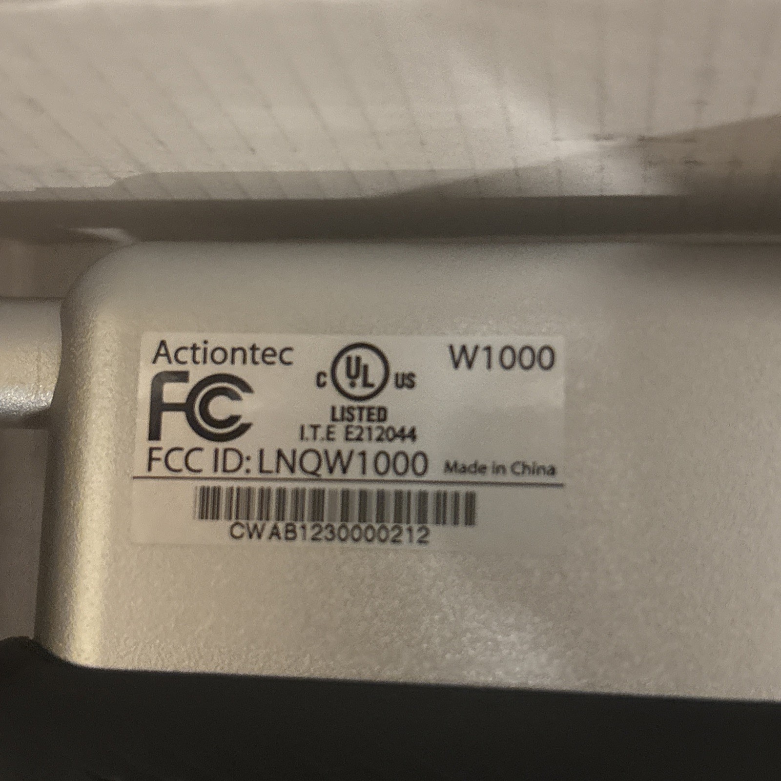 Qwest Actiontec M1000 +W1000 Internet modem. Century Link Modem. Cords Included!