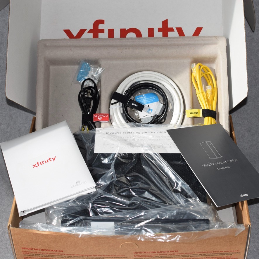 Xfinity Prepaid Internet Starter Kit ARRIS TG1682G DUEL BAND WI-FI Modem