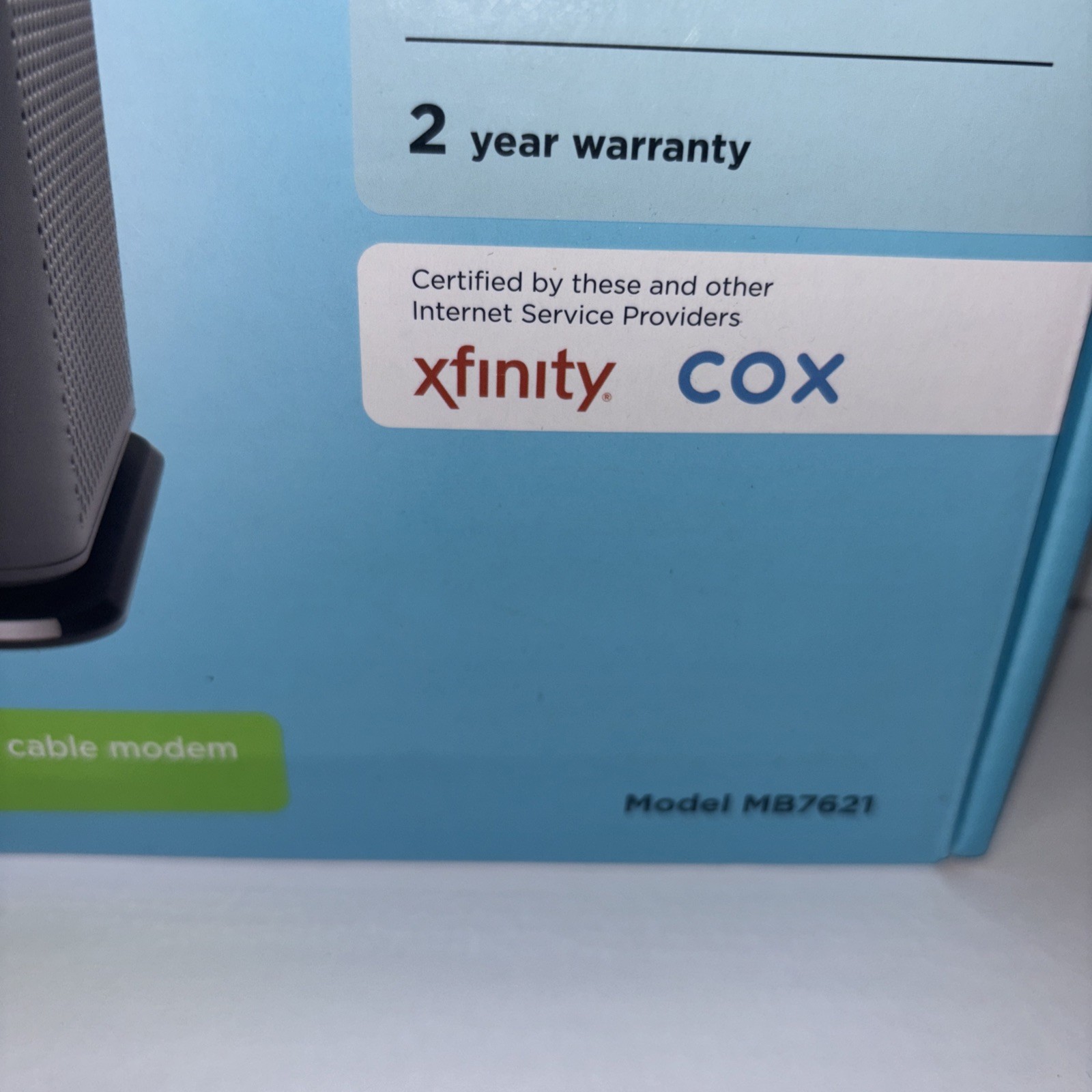 Motorola 24×8 Cable Modem Model MB7621 DOCSIS 3.0 1000+Mbps WiFi Router