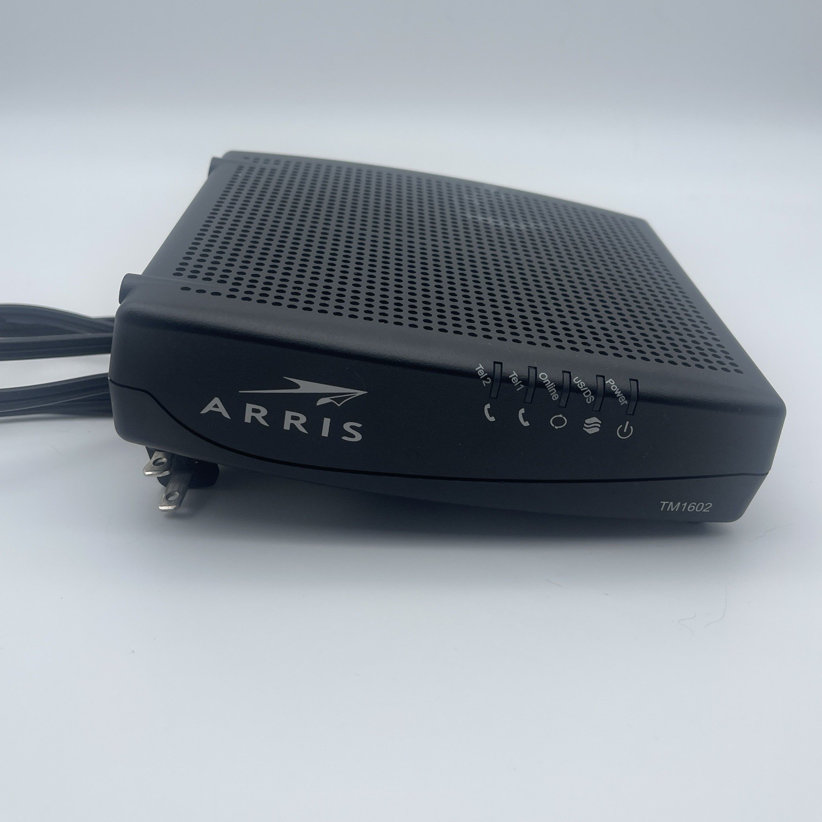 Arris TM1602 Cable Modem DOCSIS Optimum With Power Cord and Ethernet Cable