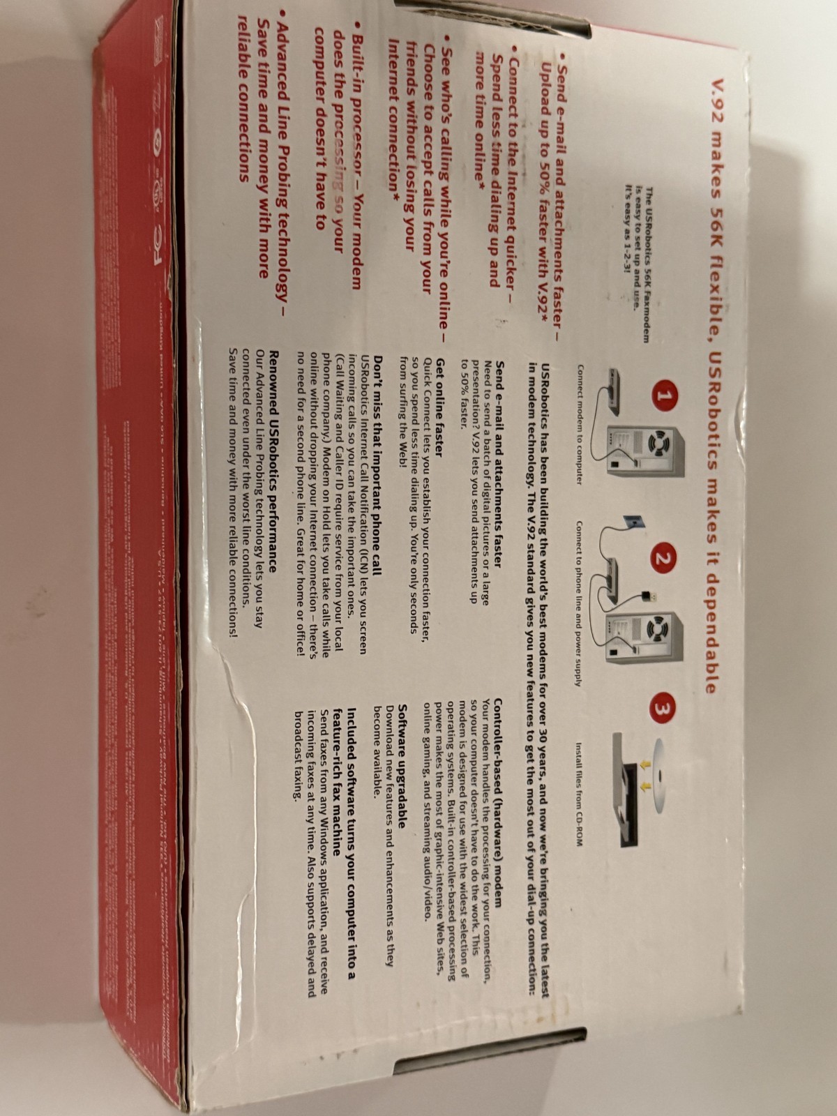 US Robotics V.92 Model 5686E External 56K Faxmodem — NEW (read description)