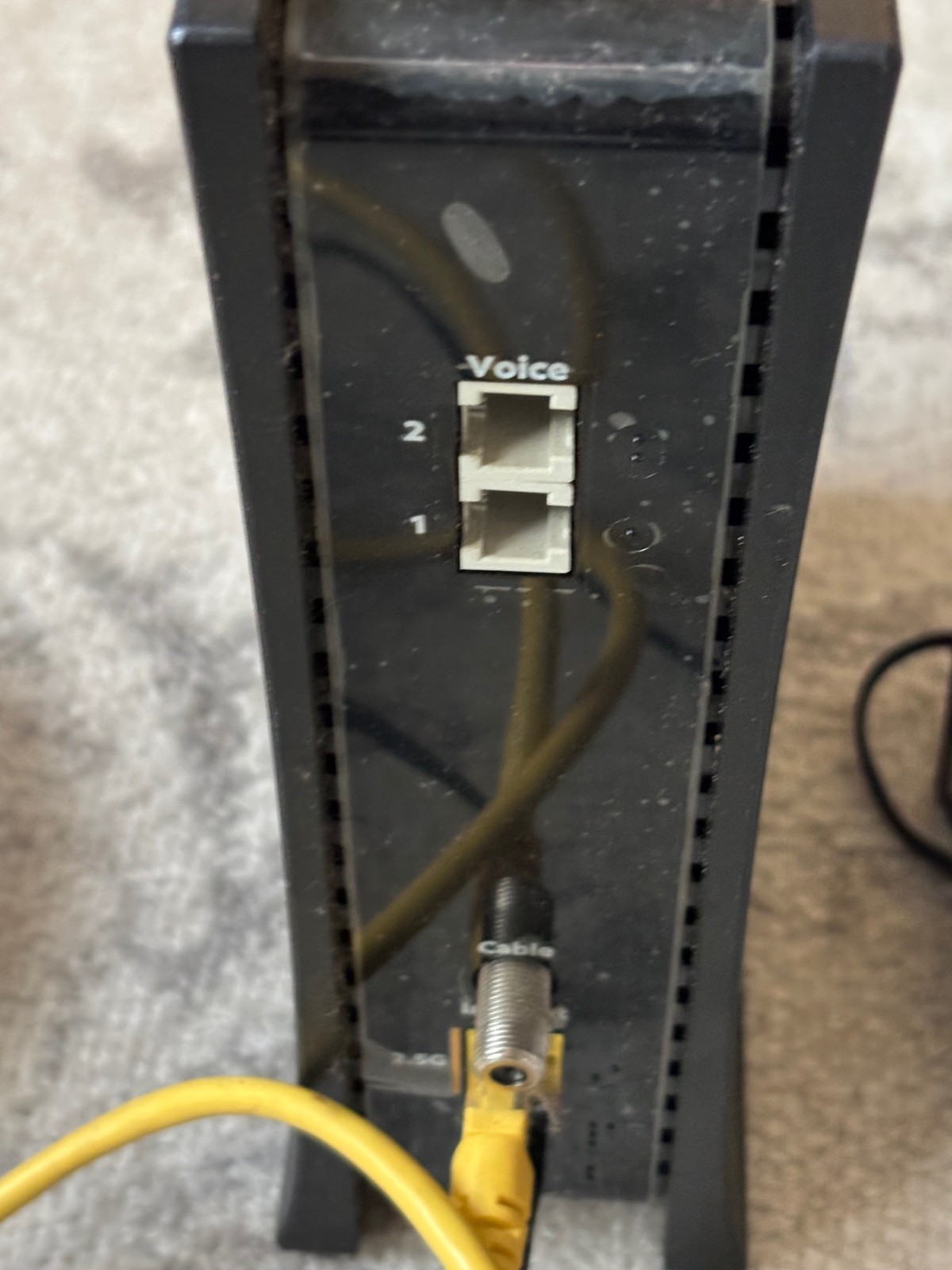 Spectrum 3.1 eMTA Docsis 3.1 Advanced Voice Modem (ES2251) – Adapter & Cords