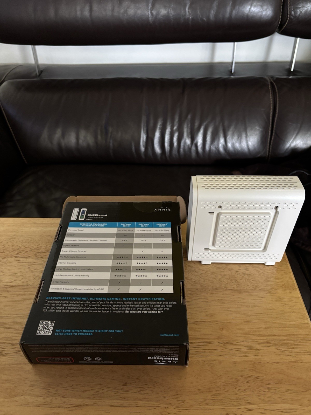 ARRIS SURFboard SB6141 3.0 Cable Modem 400 Series Works Great! FREE SHIPPING!