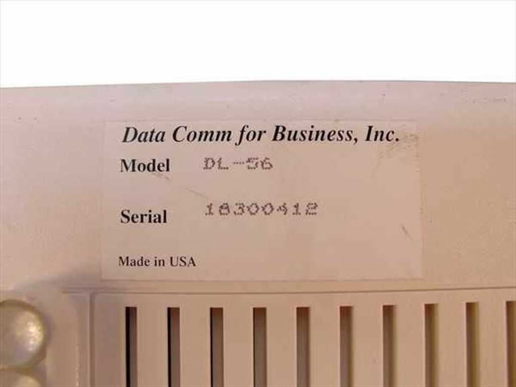 Data Comm DL-56 56 Kbps External Modem w/ AC Adapter