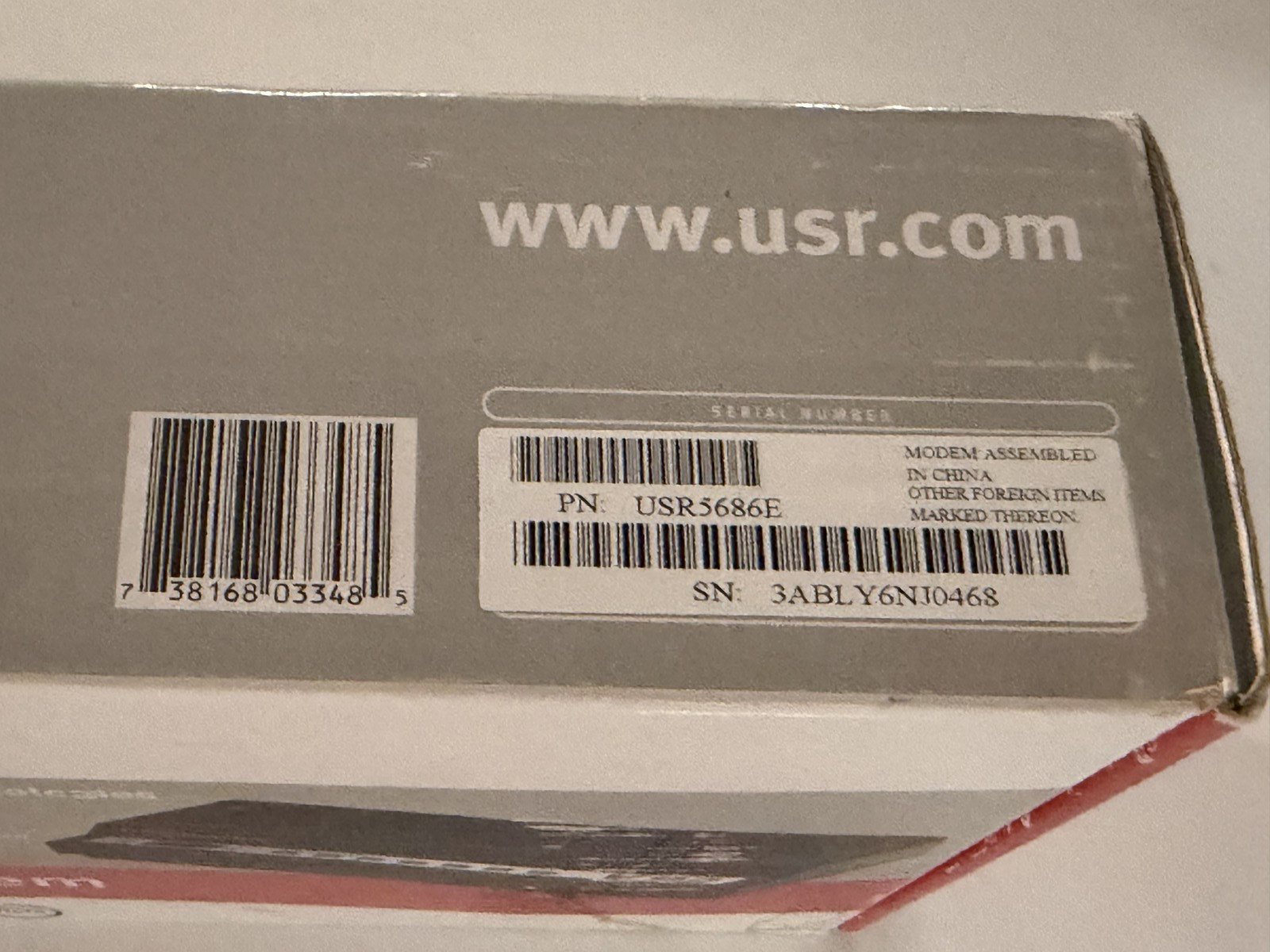 US Robotics V.92 Model 5686E External 56K Faxmodem — NEW (read description)