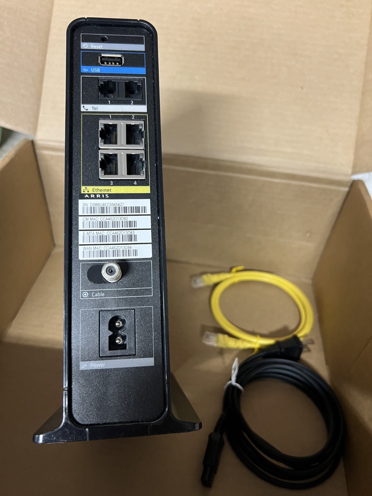 ARRIS TG1682G Wireless Modem Router – Black