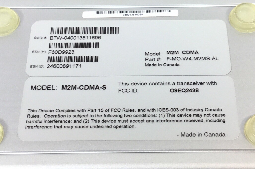 Blue Tree M2M CDMA Wireless Modem F-MO-W4-M2MS-AL M2M-CDMA-S 3D-23