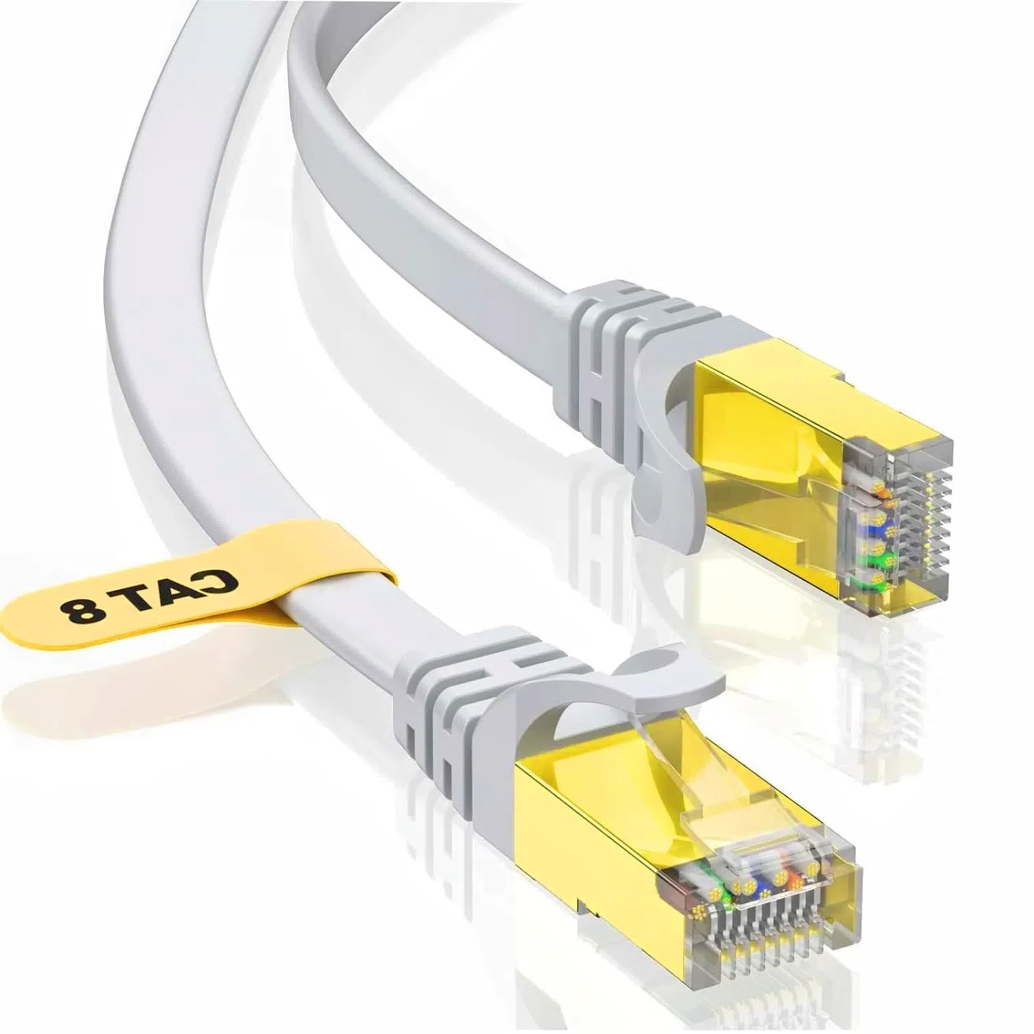 2 M/6 Feet Cat8 Ethernet Cable 40Gbps Internet LAN Patch Network RJ45