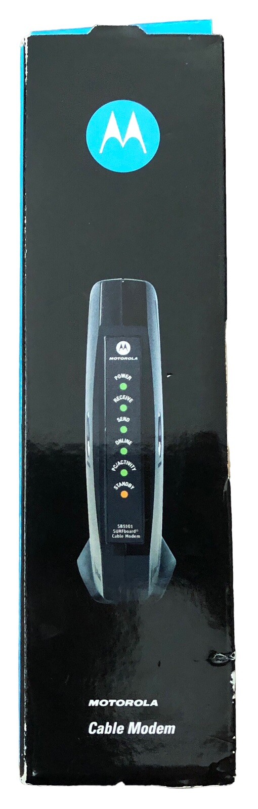 Motorola SB5101 Cable Modem With ac/dc adapter & Ethernet Cable Unused OPEN BOX