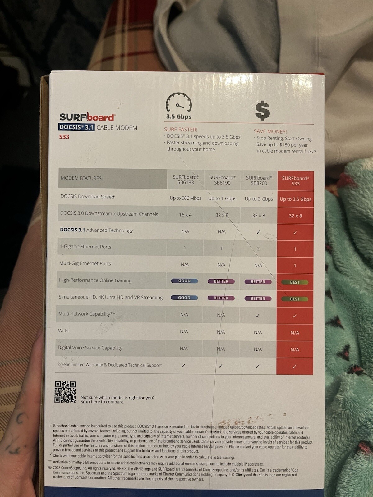 Gigabit Cable Modem For Xfinity Spectrum And Cox