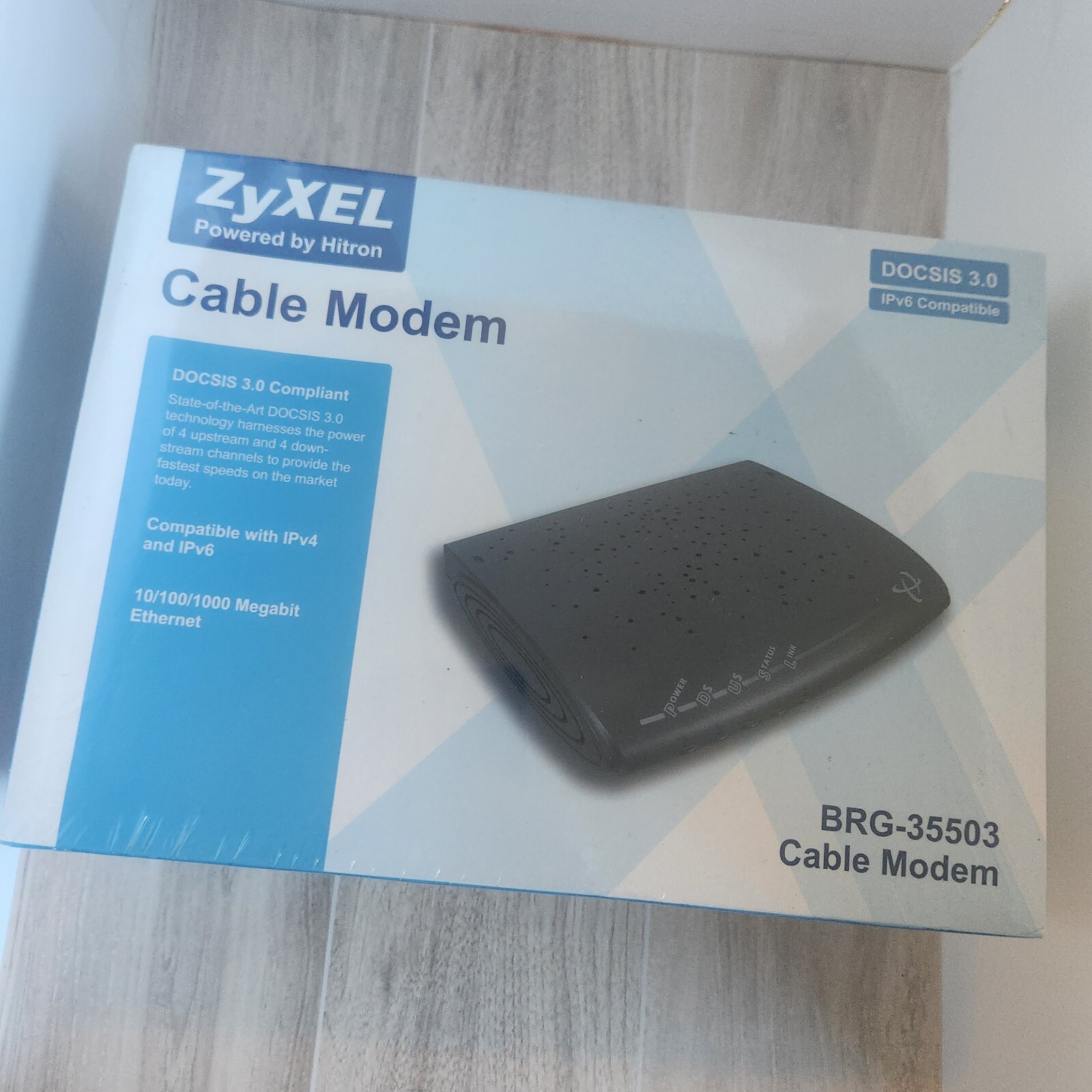 Brand new ZyXEL BRG-35503 Wired Cable Modem DOCSIS 3.0 IPv4 & IPv6 Compatible
