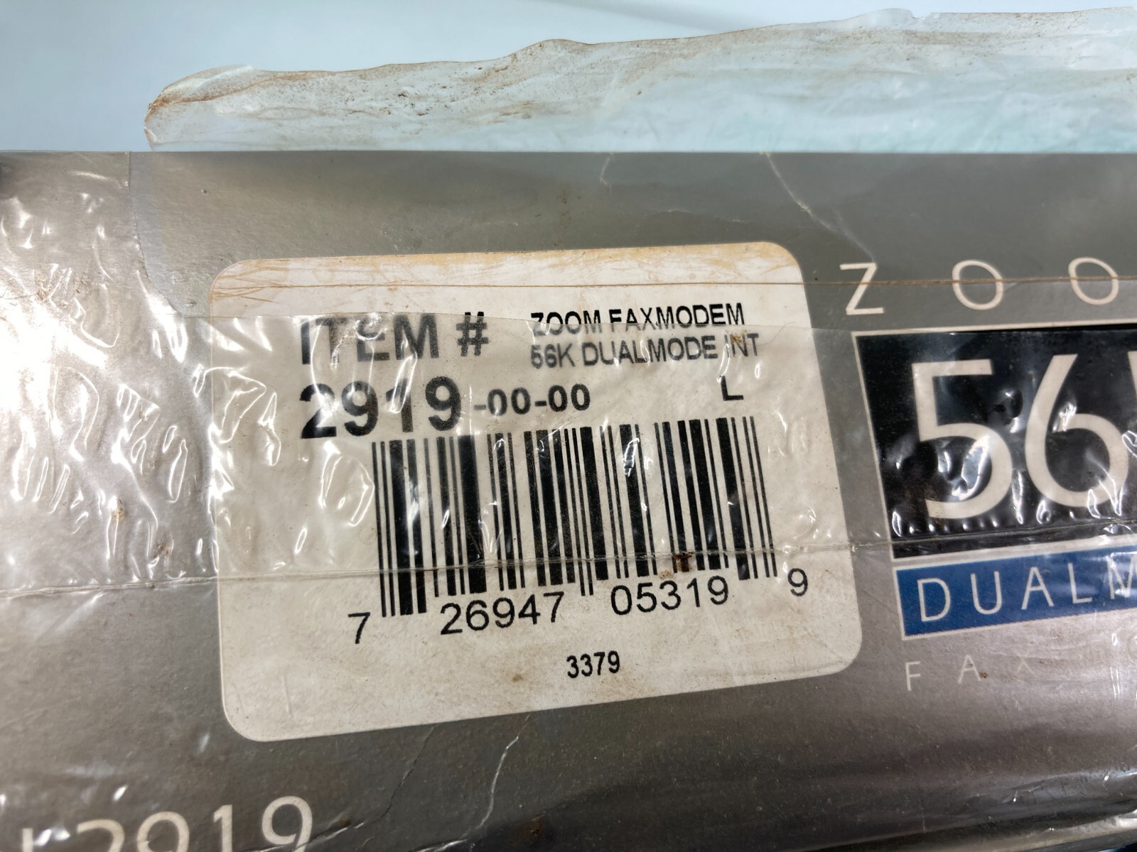 Zoom Fax Modem 56k Dual Mode Modem Card Open Box 2919-00-00L Y2K Ready!