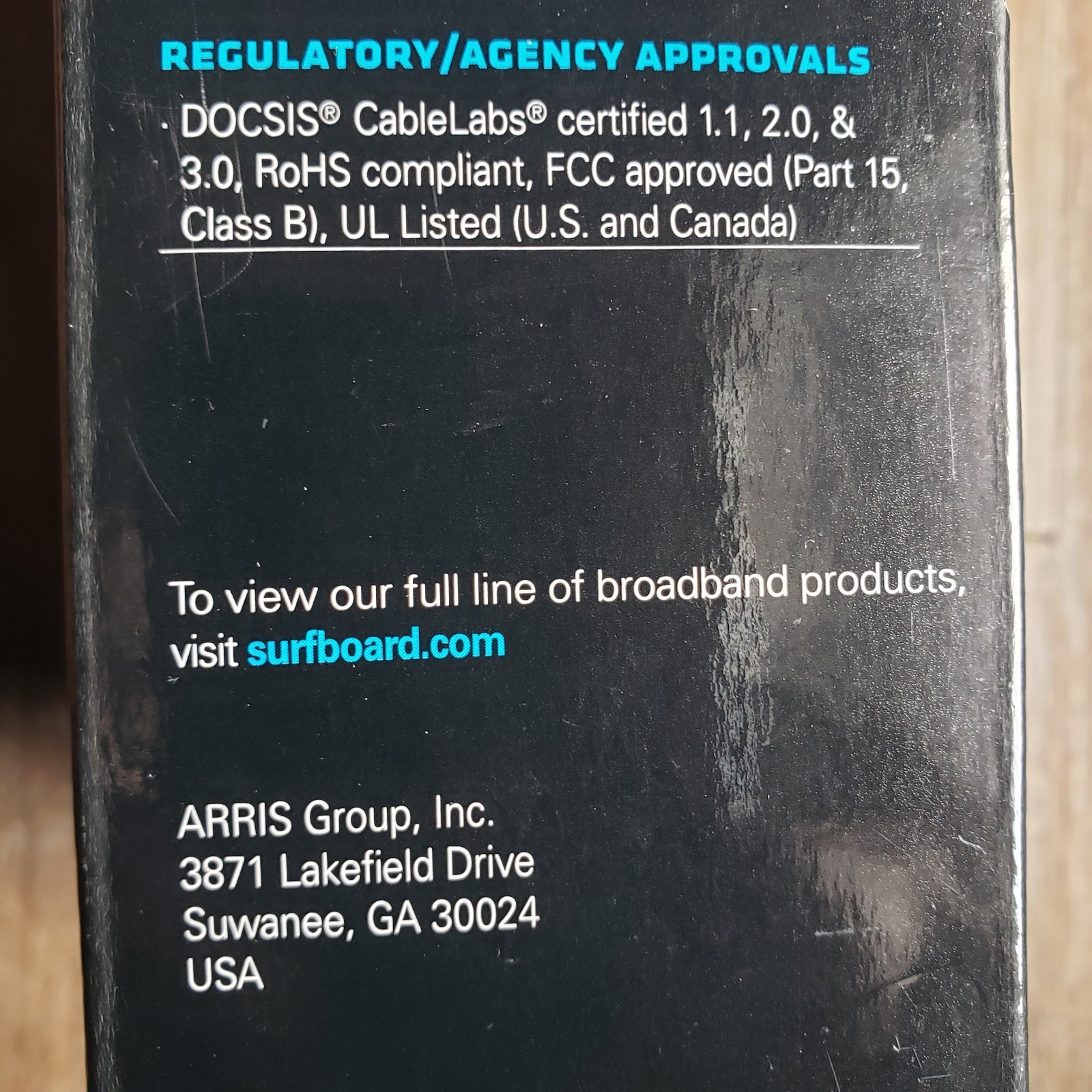 ARRIS SurfBoard SB6183 686 Mbps Cable Modem – White – Brand New