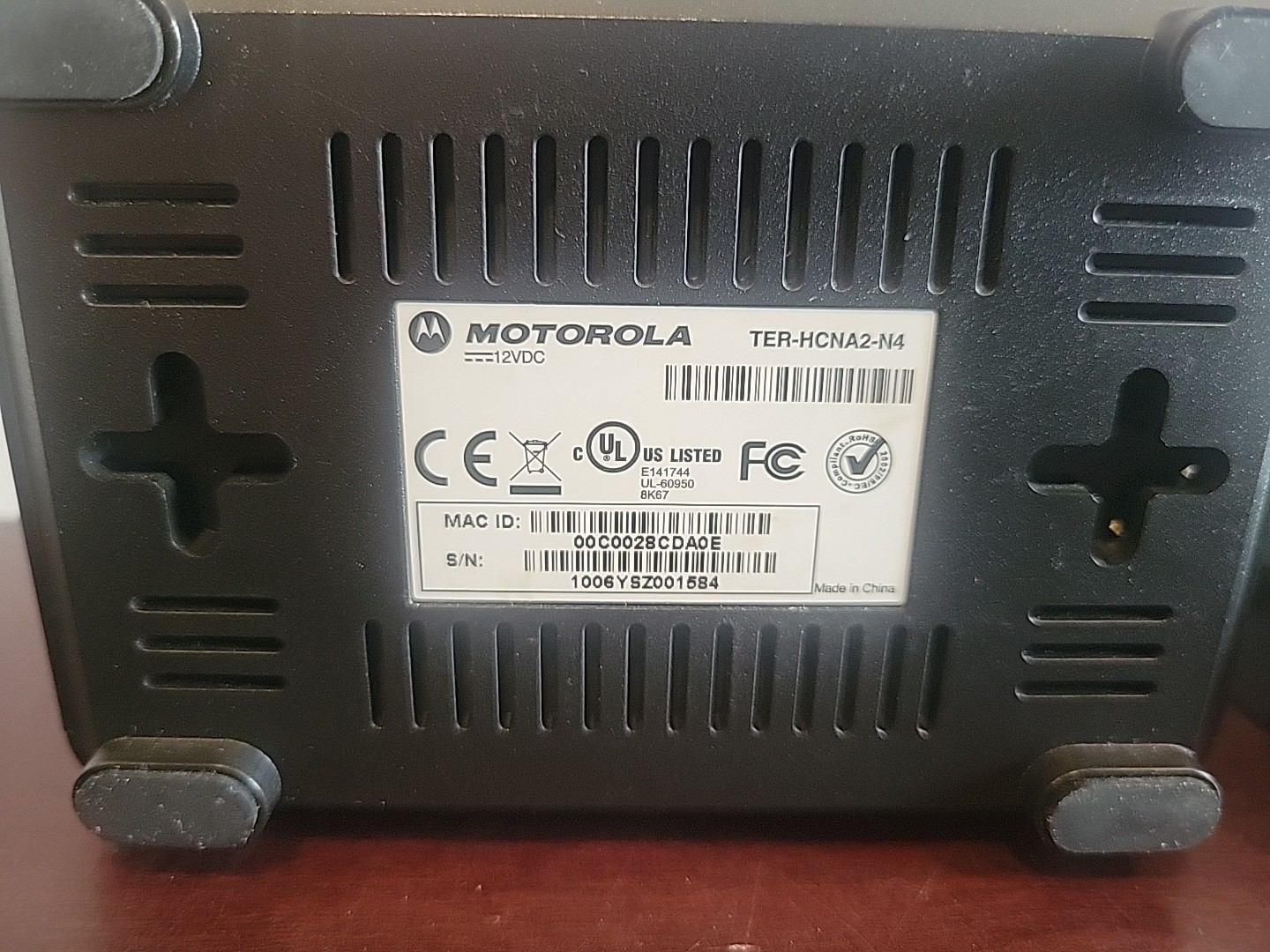 Motorola HomePNA 3.1 Adapter TER-HCNA2-N4