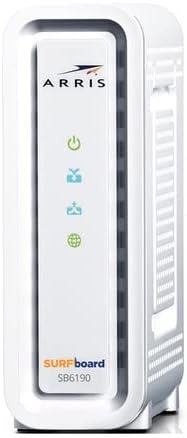 ARRIS SB6190 Cable Modem DOCSIS 3.0 32×8 Gigabit 1 Gbps Port 800 Mbps Max Speed