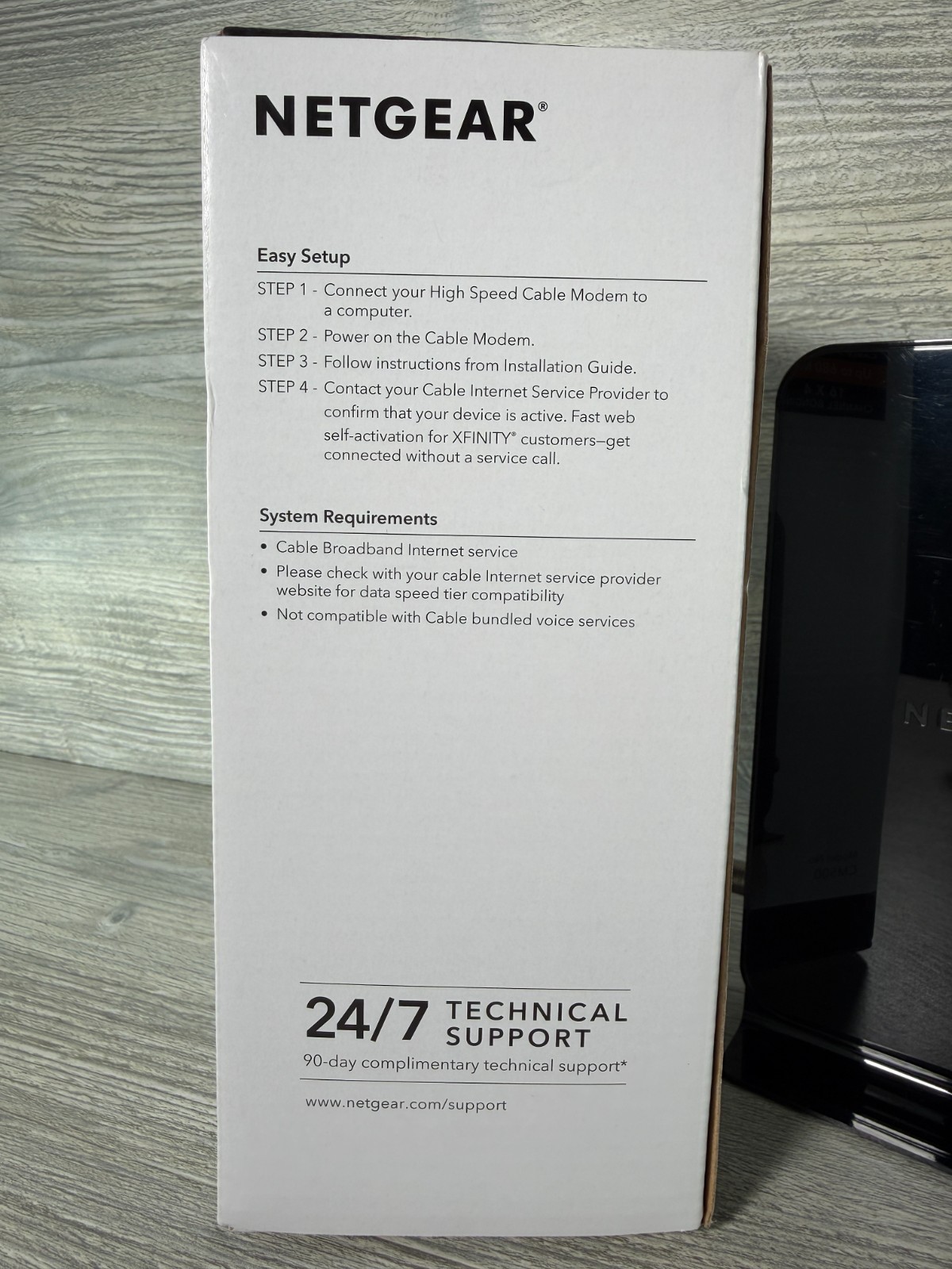 NETGEAR CM500-1AZNAS 16×4 DOCSIS 3.0 Cable Modem Max Download Speeds of 680 mbps