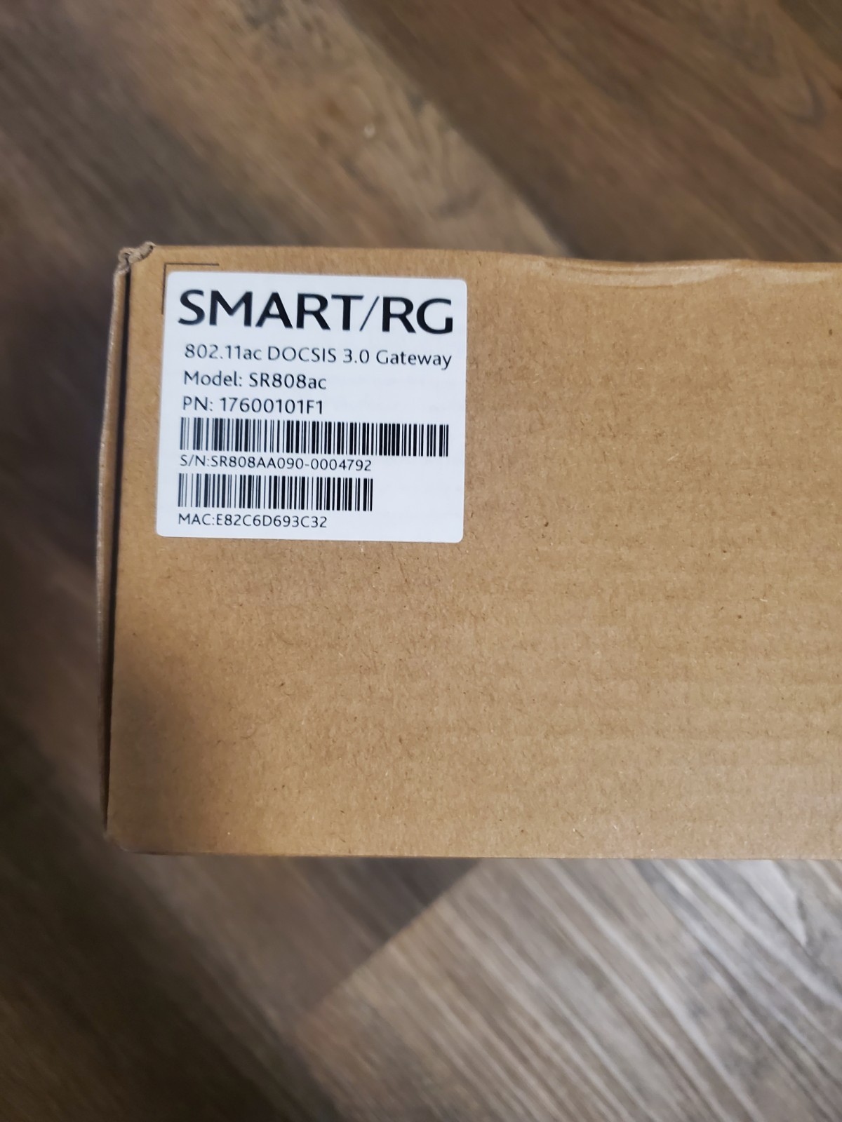 Smart/RG Cable Modem Gateway SR808ac 802.11ac DOCSIS 3.0 Modem/Router