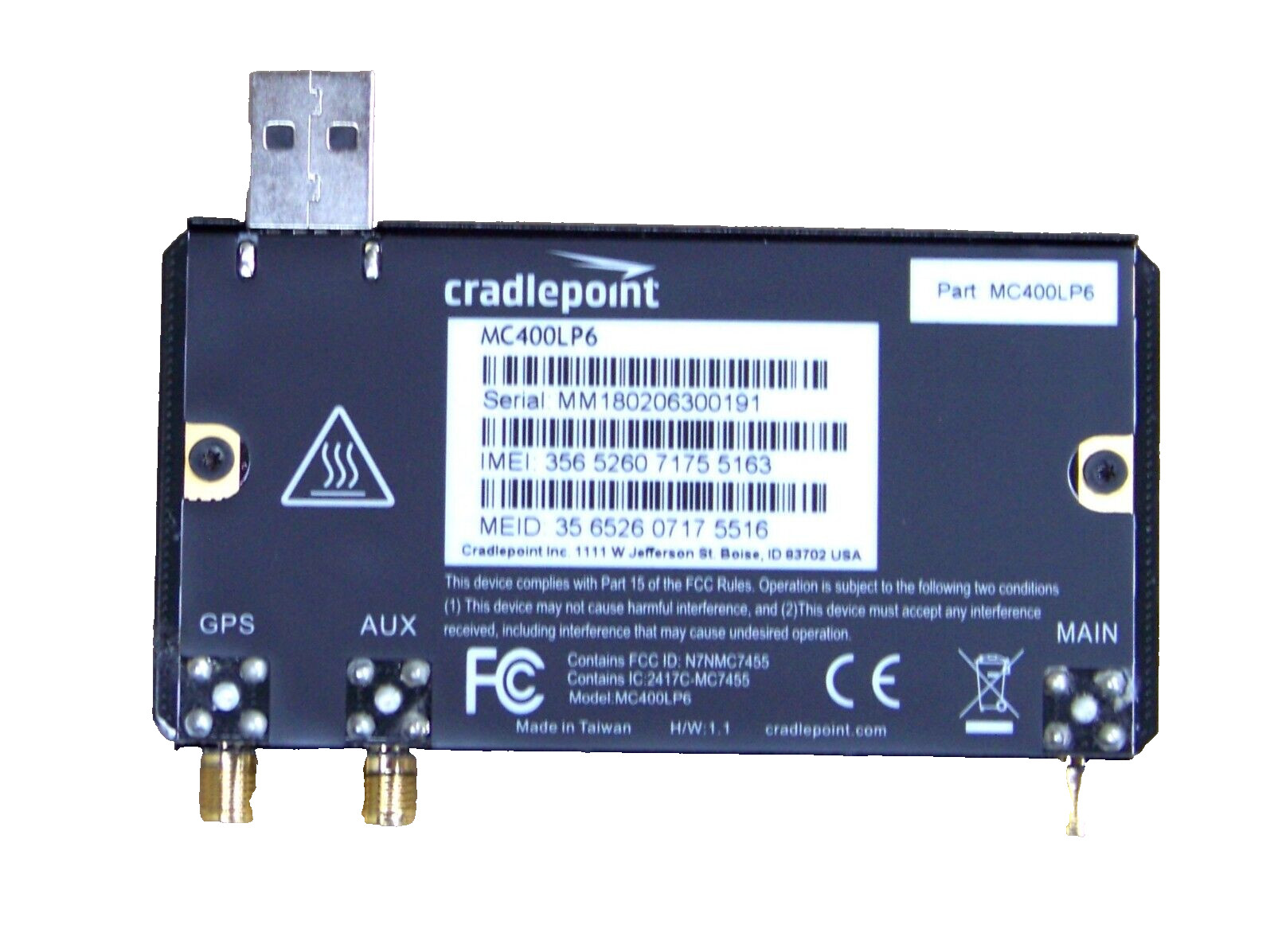 Cradlepoint MC400LP6 Integrated 4G LTE *Wireless Cellular Modem* – NIB