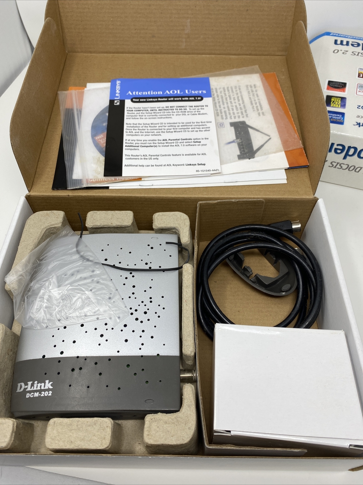 New in Open Box – D-LINK DCM-202 Broadband Cable Modem