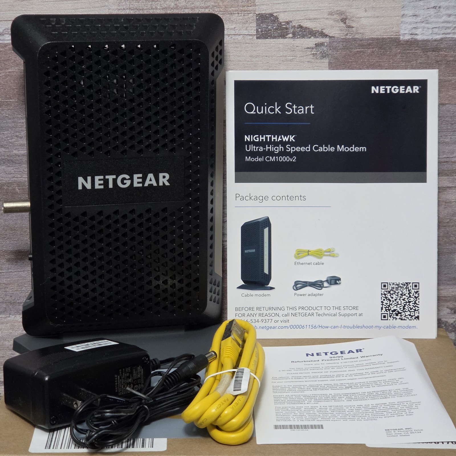 NETGEAR Nighthawk CM1000v2 Gigabit DOCSIS 3.1 Cable Modem Power Supply