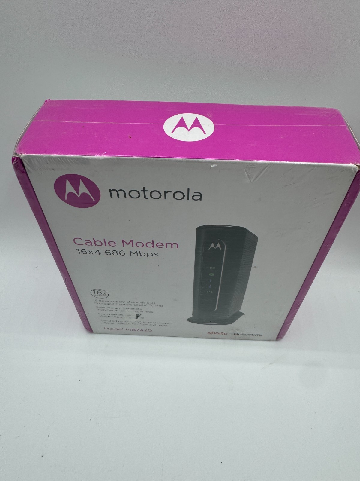 Motorola MB7420 16×4 High Speed ​​Cable Modem 686 Mbps NEW SEALED