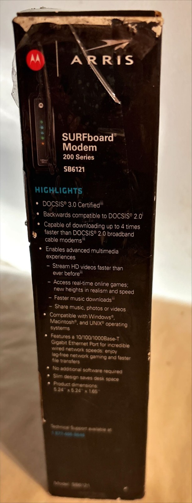 Motorola SURFboard SB6180 200 Series DOCSIS 3.0 Cable Modem