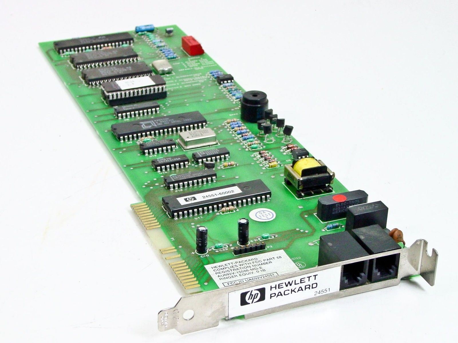 HP Hewlett-Packard PCM-2400 24551 ISA Modem Card 2400 Baud Long ISA Vintage