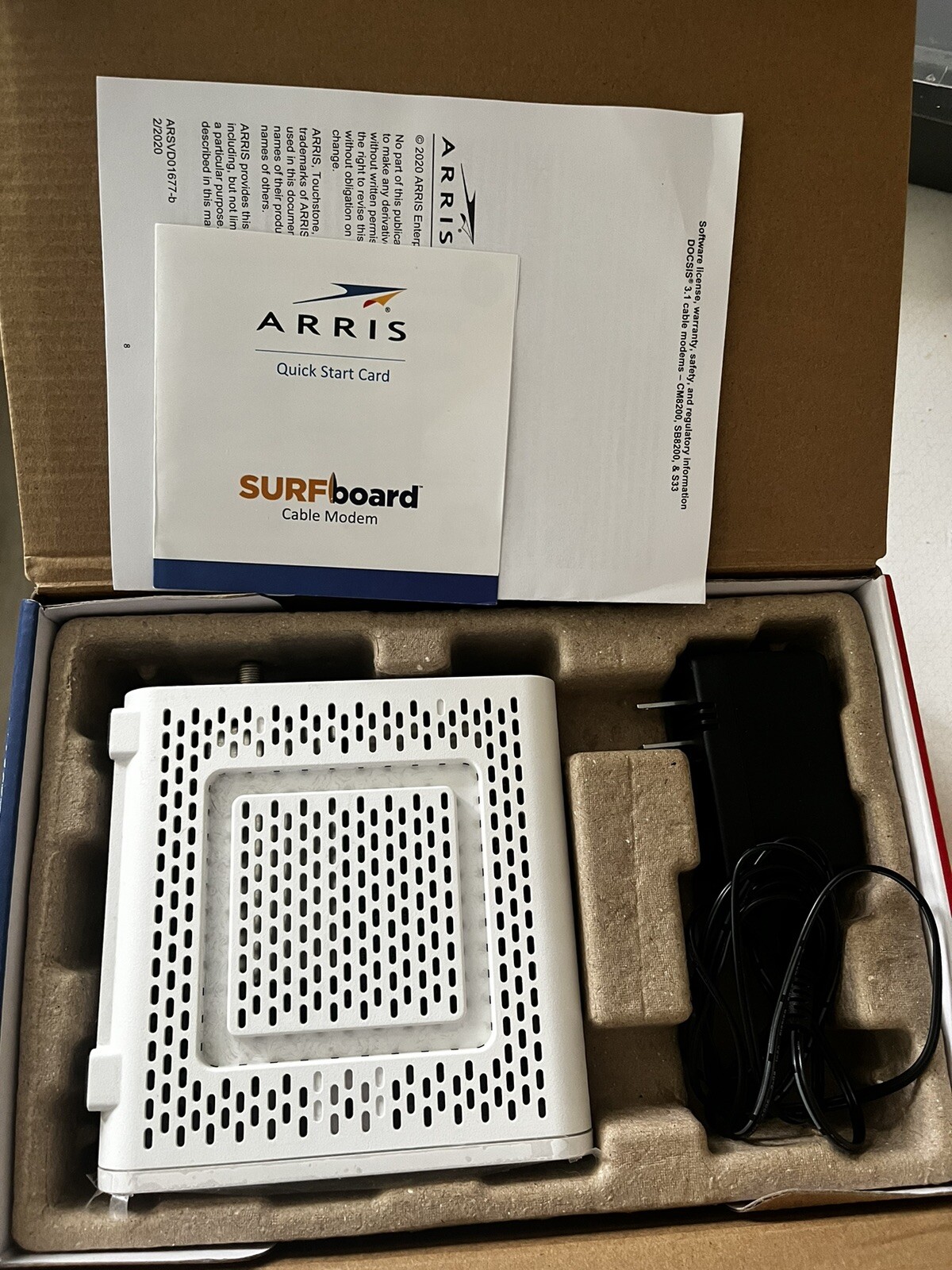 ARRIS SB8200 10 Gbps 2 Port Cable Modem